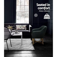 Thumbnail for Artiss Aston Tub Accent Chair Charcoal