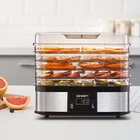 Thumbnail for Devanti Food Dehydrator with 5 Trays - Silver