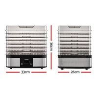 Thumbnail for Devanti Food Dehydrator with 7 Trays - Silver