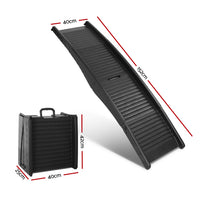 Thumbnail for i.Pet Dog Ramp Dog Steps Pet Car Suv Travel Stair Foldable Portable Ladder Plastic