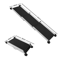 Thumbnail for i.Pet Dog Ramp Dog Steps Pet Car Travel Step Stair Foldable Portable Ladder Aluminium