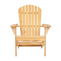 Thumbnail for Gardeon Outdoor Chairs Furniture Beach Chair Lounge Wooden Adirondack Garden Patio