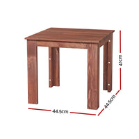 Thumbnail for Gardeon Coffee Side Table Wooden Desk Outdoor Furniture Camping Garden Brown