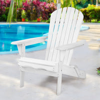 Thumbnail for Gardeon Outdoor Furniture Adirondack Chairs Beach Chair Lounge Wooden Patio Garden