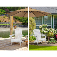 Thumbnail for Gardeon Outdoor Furniture Adirondack Chairs Beach Chair Lounge Wooden Patio Garden