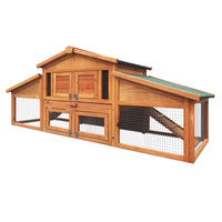 Thumbnail for i.Pet Rabbit Hutch Chicken Coop Wooden Pet Hutch 169cm x 52cm x 72cm