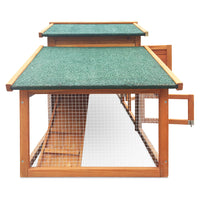 Thumbnail for i.Pet Rabbit Hutch Chicken Coop Wooden Pet Hutch 169cm x 52cm x 72cm