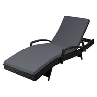 Thumbnail for Gardeon Outdoor Sun Lounge - Black