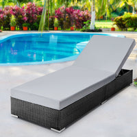 Thumbnail for Gardeon Sun Lounge Outdoor Furniture Day Bed Wicker Rattan Garden Sofa