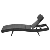 Thumbnail for Gardeon Outdoor Sun Lounge Setting Wicker Lounger Day Bed Rattan Patio Furniture Black