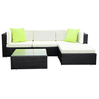 Thumbnail for Gardeon 5PC Sofa Set with Storage Cover Outdoor Furniture Wicker