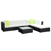 Thumbnail for Gardeon 7PC Sofa Set with Storage Cover Outdoor Furniture Wicker