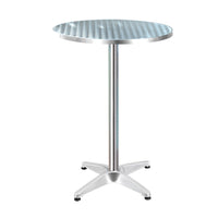 Thumbnail for Gardeon Outdoor Bar Table Indoor Furniture Adjustable Aluminium Round 70/110cm