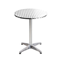 Thumbnail for Gardeon 6pcs Outdoor Bar Table Furniture Adjustable Aluminium Cafe Table Round