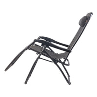 Thumbnail for Gardeon Zero Gravity Chair 2PC Reclining Outdoor Sun Lounge Folding Camping