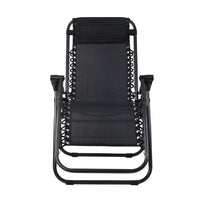 Thumbnail for Gardeon Outdoor Portable Recliner - Black