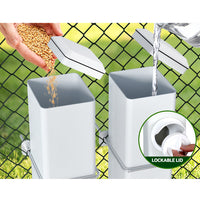 Thumbnail for Giantz Chicken Feeder Water Dispenser Automatic Waterer Poultry Food Drinker 4L