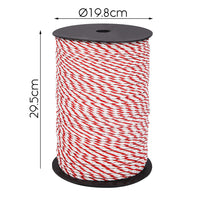 Thumbnail for Giantz 1000M Electric Fence Wire Tape Poly Stainless Steel Temporary Fencing Kit