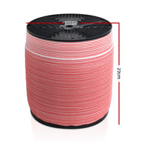 Thumbnail for Giantz 1200M Electric Fence Wire Tape Poly Stainless Steel Temporary Fencing Kit