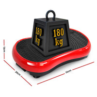 Thumbnail for Everfit Vibration Machine Plate Platform Body Shaper Home Gym Fitness Red