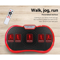 Thumbnail for Everfit Vibration Machine Plate Platform Body Shaper Home Gym Fitness Red