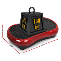 Thumbnail for Everfit Vibration Machine Plate Platform Body Shaper Home Gym Fitness Maroon