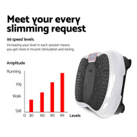 Thumbnail for Everfit Vibration Machine Plate Platform Body Shaper Home Gym Fitness White