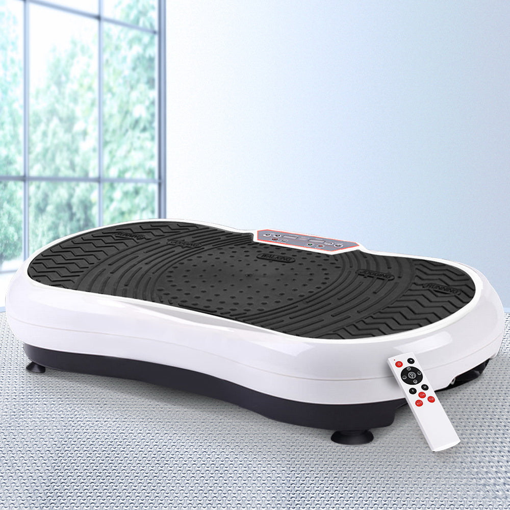 Everfit Vibration Machine Plate Platform Body Shaper Home Gym Fitness White