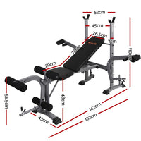 Thumbnail for Everfit Weight Bench Adjustable Bench Press 8-In-1 Gym Equipment