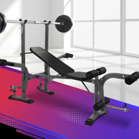 Thumbnail for Everfit Weight Bench Adjustable Bench Press 8-In-1 Gym Equipment