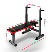 Thumbnail for Everfit Multi-Station Weight Bench Press Weights Equipment Fitness Home Gym Red