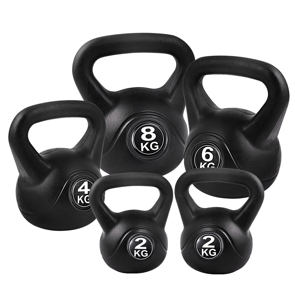 22kg Kettlebell Kettlebells Set Kettle Bell Bells Kit Weight Fitness Exercise