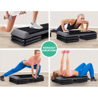 Thumbnail for Everfit Set of 2 Aerobic Step Risers Exercise Stepper Block Fitness Gym Workout Bench