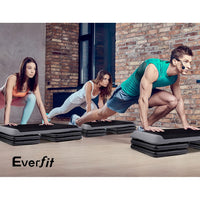 Thumbnail for Everfit Set of 2 Aerobic Step Risers Exercise Stepper Block Fitness Gym Workout Bench