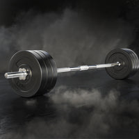 Thumbnail for 68KG Barbell Weight Set Plates Bar Bench Press Fitness Exercise Home Gym 168cm