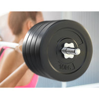 Thumbnail for 88KG Barbell Weight Set Plates Bar Bench Press Fitness Exercise Home Gym 168cm