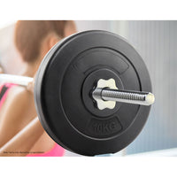 Thumbnail for 10KG Barbell Weight Plates Standard Home Gym Press Fitness Exercise 2pcs