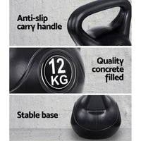 Thumbnail for 12kg Kettlebell Kettlebells Kettle Bell Bells Kit Weight Fitness Exercise