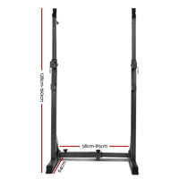 Thumbnail for Everfit Squat Rack Pair Fitness Weight Lifting Gym Exercise Barbell Stand