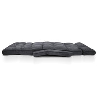 Thumbnail for Artiss Adjustable Lounger with Arms - Charcoal