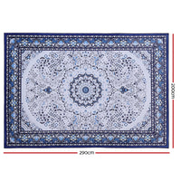 Thumbnail for Artiss Floor Rugs Rug 200 x 290 Area Large Modern Carpet Soft Blue Living Room