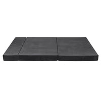 Thumbnail for Giselle Bedding Double Size Folding Foam Mattress Portable Bed Mat Velvet Dark Grey