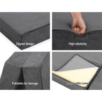 Thumbnail for Giselle Bedding Folding Foam Portable Mattress Grey