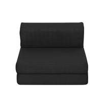 Thumbnail for Giselle Bedding Folding Foam Mattress Portable Single Sofa Bed Mat Air Mesh Fabric Black