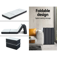 Thumbnail for Giselle Bedding Portable Mattress Folding Foldable Foam Floor Bed Tri Fold 180cm