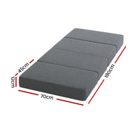 Thumbnail for Giselle Bedding Folding Mattress Camping Foldable Portable Mattress Floor Bed