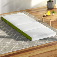 Thumbnail for Giselle Bedding Foldable Mattress 4-FOLD Folding Bed Mat Camping Single Green