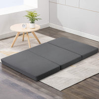 Thumbnail for Giselle Bedding Double Size Folding Foam Mattress Portable Bed Mat Dark Grey