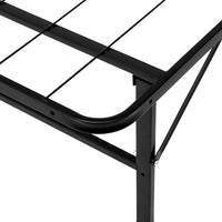 Thumbnail for Artiss Folding Bed Frame Metal Bed Base King Single Size Portable Black