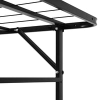 Thumbnail for Artiss Folding Bed Frame Metal Bed Base King Single Size Portable Black